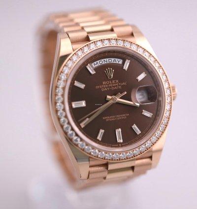 Rolex Day-date 40 2023 Day-date 40 Rbr Chocolate Baguette Dial 228345rbr