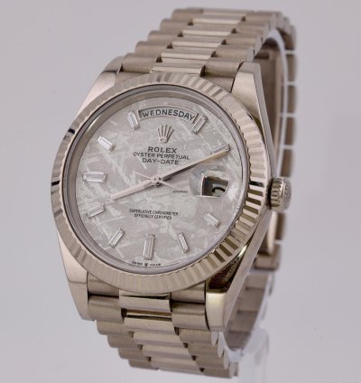 Rolex Day-date 40 2023 Day-date 40 White Gold Metiorite Dial 228239