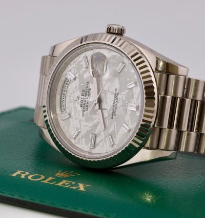 Rolex Day-date 40 2023 Day-date 40 White Gold Metiorite Dial 228239