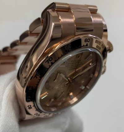 Rolex Daytona 40mm Rose Gold - Pink Diamond Dial - Oyster Bracelet 116505
