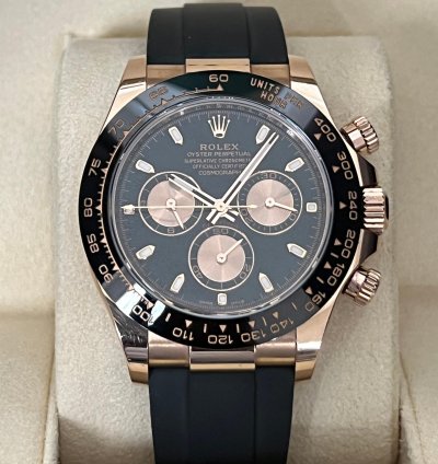 Rolex Daytona 40mm Rose Gold Black Dial 116515ln