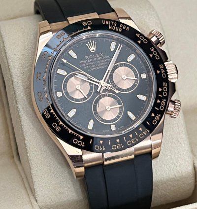 Rolex Daytona 40mm Rose Gold Black Dial 116515ln