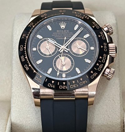 Rolex Daytona 40mm Rose Gold Black Dial 116515ln