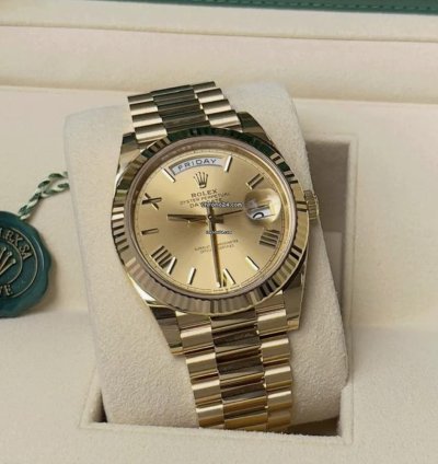 Rolex Day-date 40 2023 Day-date Champagne Roman Dial 228238 President 18k Yellow Gold Unworn In Stock