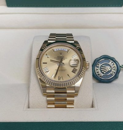 Rolex Day-date 40 2023 Day-date Champagne Roman Dial 228238 President 18k Yellow Gold Unworn In Stock