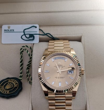 Rolex Day-date 40 2023 Full Set Box Papers And Both Tags
