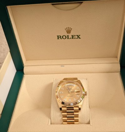 Rolex Day-date 40 2023 Full Set Box Papers And Both Tags