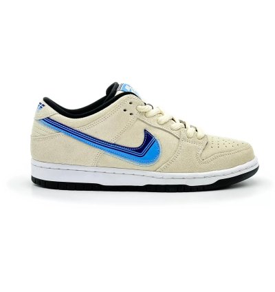 Ct6688-200 Nike Sb Dunk Low Light Cream Truck It White Blue Black