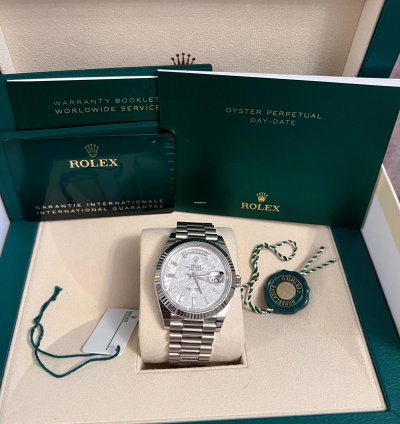 Rolex Day-date 40 2023 Rolex Day-date Meteorite President 18k White Gold 40mm 228239