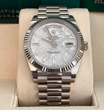 Rolex Day-date 40 2023 Rolex Day-date Meteorite President 18k White Gold 40mm 228239