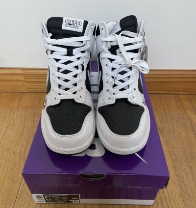 Supreme Sb Dunk High By Any Means Black White Red Size 8