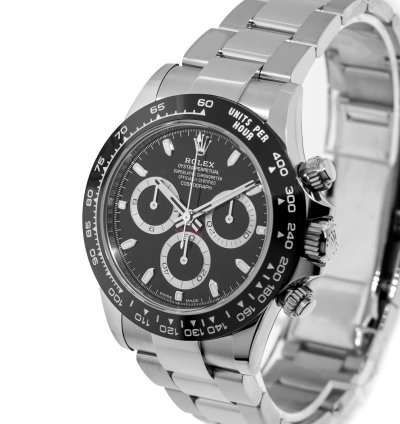 Rolex Daytona 40mm Stainless Steel Black Dial Bezel 116500