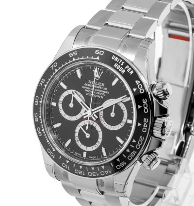 Rolex Daytona 40mm Stainless Steel Black Dial Black Bezel 126500