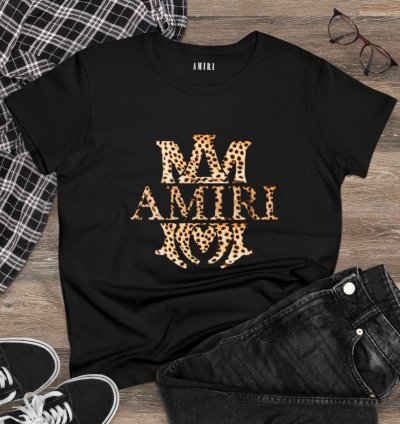 Amiri Ma Logo Womens Shirt Softstyle Black Tee S To 2xl