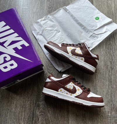 Supreme Sb Dunk Low Barkroot Brown - Us 10
