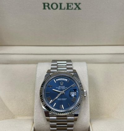 Rolex Day-date 40 2023 White Gold Day-date 40 Blue Dial Box And Papers 228239