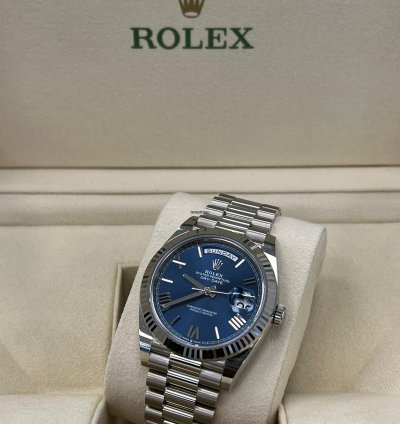 Rolex Day-date 40 2023 White Gold Day-date 40 Blue Dial Box And Papers 228239
