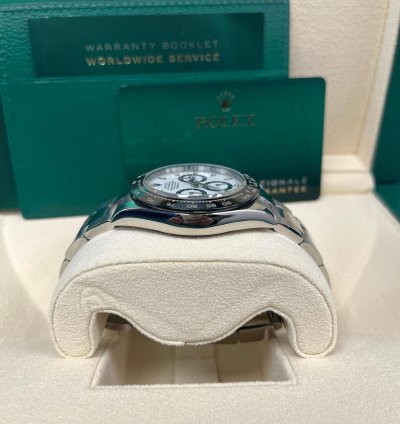 Rolex Daytona 40mm Stainless Steel White Panda Index Dial Ceramic Bezel 116500ln