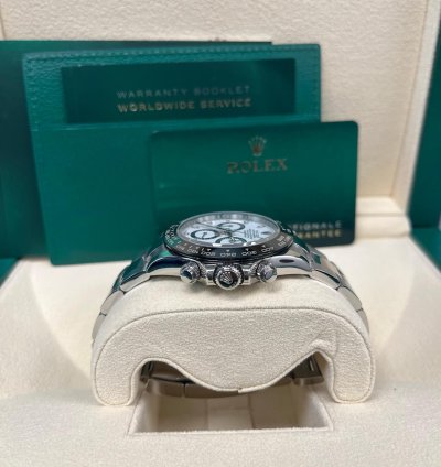 Rolex Daytona 40mm Stainless Steel White Panda Index Dial Ceramic Bezel 116500ln