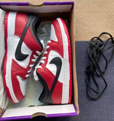 Size 10 - Nike Sb Dunk Low -pack Chicago Red Black