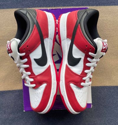 Size 10 - Nike Sb Dunk Low -pack Chicago Red Black