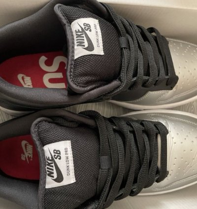Supreme Sb Dunk Low Metallic Silver Jewel 8