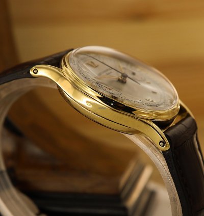 Patek Philippe Chronograph Rare Vintage Chronograph Ref 130 18kt Yellow Gold From 1947