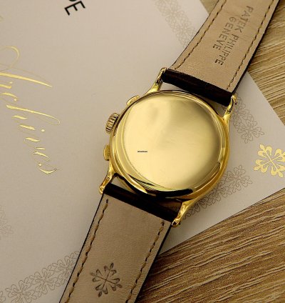 Patek Philippe Chronograph Rare Vintage Chronograph Ref 130 18kt Yellow Gold From 1947