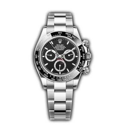 Rolex Daytona 40mm Steel Ceramic Bezel Black Dial Caliber 4131