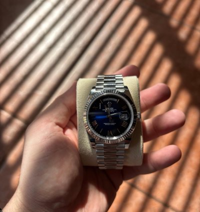 Rolex Day-date 40 2024 Rolex Daydate Ombre Dial In Platinum