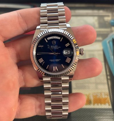 Rolex Day-date 40 2024 Rolex Daydate Ombre Dial In Platinum