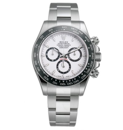 Rolex Daytona 40mm Steel Ceramic Bezel White Panda Dial Caliber 4131