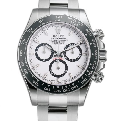 Rolex Daytona 40mm Steel Ceramic Bezel White Panda Dial Caliber 4131
