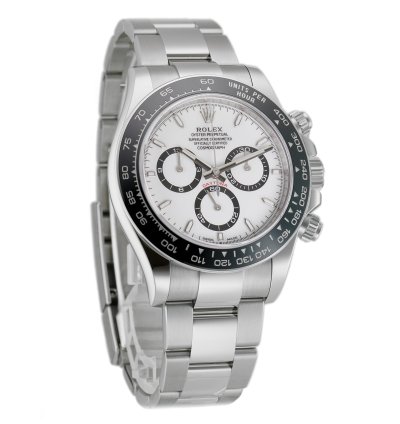Rolex Daytona 40mm Steel Ceramic Bezel White Panda Dial Caliber 4131