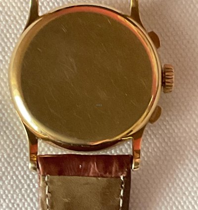 Patek Philippe Chronograph Ref 130 Raro Por Tener Agujas Negras Habitualmente De Oro