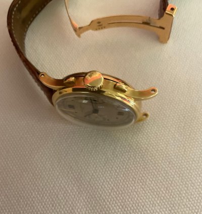 Patek Philippe Chronograph Ref 130 Raro Por Tener Agujas Negras Habitualmente De Oro