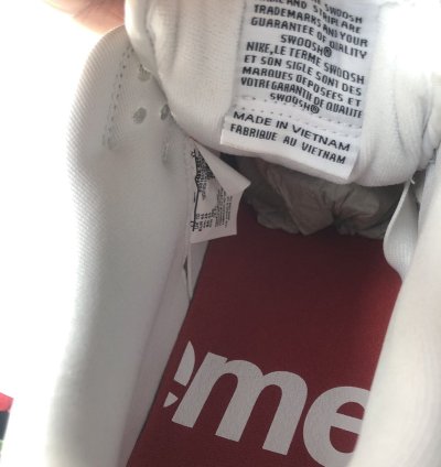 Supreme Sb Dunk Low Red White White Red Varsity Red