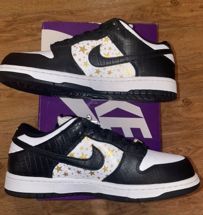Supreme Sb Dunk Low Stars black