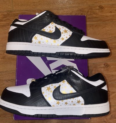 Supreme Sb Dunk Low Stars black