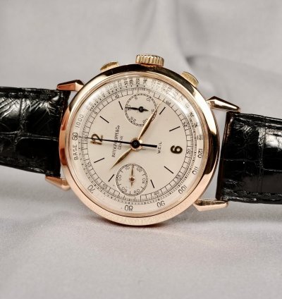 Patek Philippe Chronograph Ref 1579 Pink Gold Casa Weil Original 1945 Chronograph - Cal 13 Ch