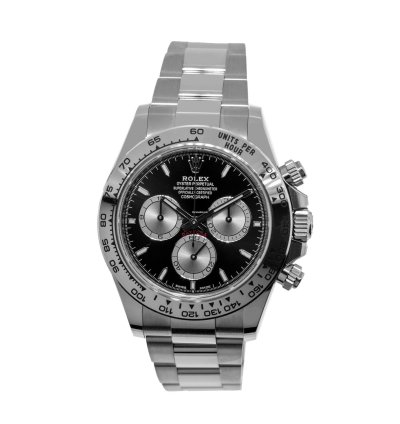 Rolex Daytona 40mm White Gold Black Index Dial White Gold Bezel 126509