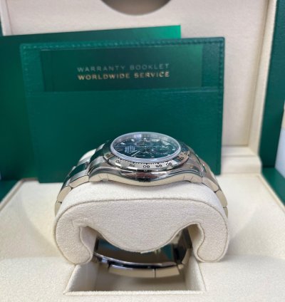 Rolex Daytona 40mm White Gold Cosmograph Blue Index Dial 116509
