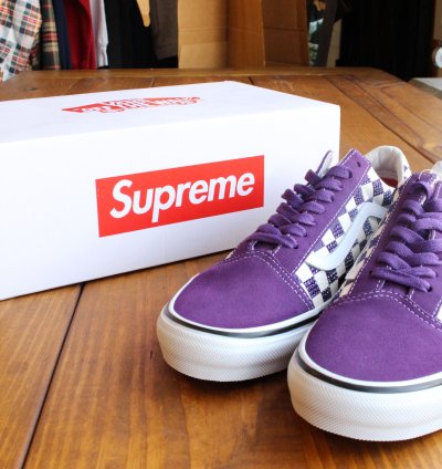 Supreme Swarovski Purple Vans