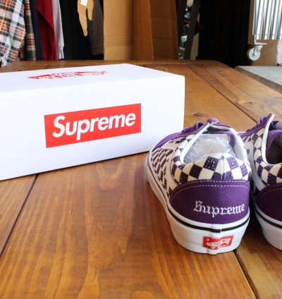 Supreme Swarovski Purple Vans
