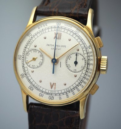 Patek Philippe Chronograph Ref Cal 130 Gold 18k 750 From 1950