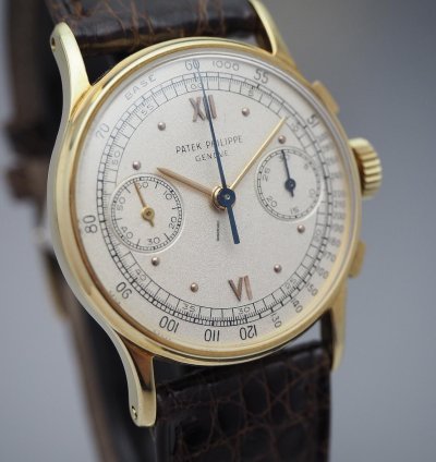Patek Philippe Chronograph Ref Cal 130 Gold 18k 750 From 1950