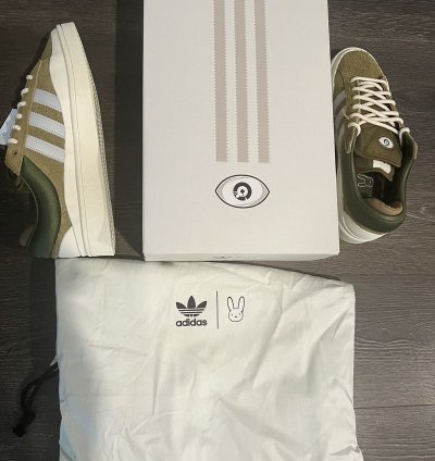 Bad Bunny Adidas Campus Moss Green