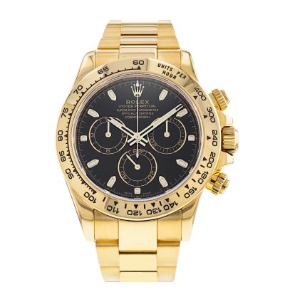 Rolex Daytona 40mm Yellow Gold Black Dial 116508