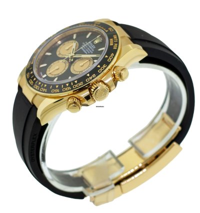 Rolex Daytona 40mm Yellow Gold Black Dial Black Bezel Paul Newman 126518