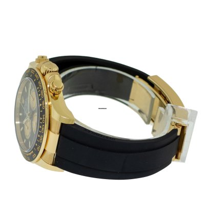 Rolex Daytona 40mm Yellow Gold Black Dial Black Bezel Paul Newman 126518
